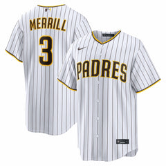 Jackson Merrill San Diego Padres Nike Home Replica Player Jersey - White Jerseys