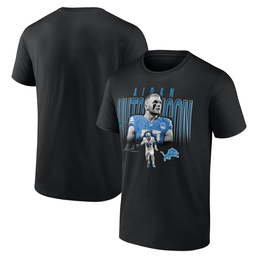 Aidan Hutchinson Detroit Lions Humble Shadow Player T-Shirt - Black T-shirts