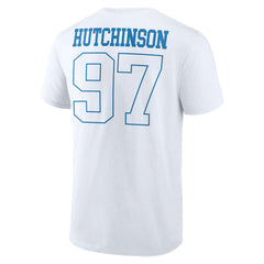 Aidan Hutchinson Detroit Lions Tonal Name & Number T-Shirt - White T-shirts