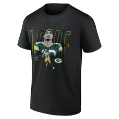 Jordan Love Green Bay Packers Humble Shadow Player T-Shirt - Black T-shirts
