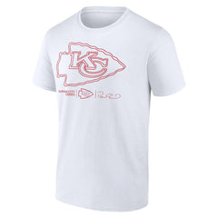 Patrick Mahomes Kansas City Chiefs Tonal Name & Number T-Shirt - White T-shirts
