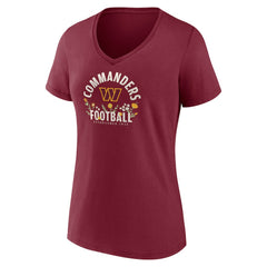 Jayden Daniels Washington Commanders Women's Floral Name & Number V-Neck T-Shirt - Garnet T-shirts