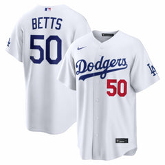 Mookie Betts Los Angeles Dodgers Nike Home Stadium Jersey - White Jerseys