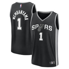 Victor Wembanyama San Antonio Spurs Youth Fast Break Replica Player Jersey Icon Edition Black - Fanatics