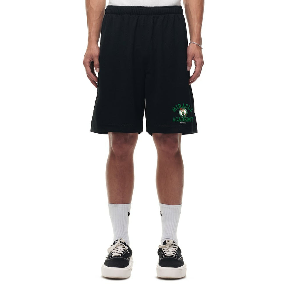 Boston Celtics Unisex Miracle Academy x NBA Collection Baggy Mesh P.E. Shorts Black outlet
