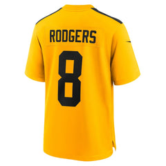 Aaron Rodgers Pittsburgh Steelers Alternate 1933 Throwback Game Jersey - Gold Jerseys