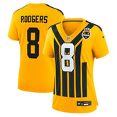Aaron Rodgers Pittsburgh Steelers Women's Alternate 1933 Throwback Game Jersey - Gold Jerseys