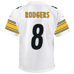 Aaron Rodgers Pittsburgh Steelers Youth Game Jersey - White