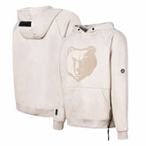 Memphis Grizzlies Protege Eco-Friendly Functional Suede Fashion Tonal Hoodie Cream outlet