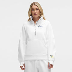 Nashville Predators lululemon Women's Long Scuba Oversized Half-Zip Funnel Neck - White | US 203201193