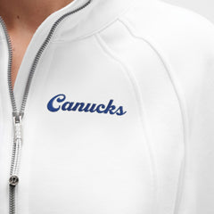 Vancouver Canucks lululemon Women's Long Scuba Oversized Half-Zip Funnel Neck - White | US 203201198