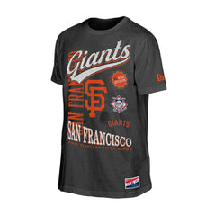 San Francisco Giants New Era Oversized Throwback Distressed T-Shirt - Black T-shirts