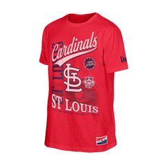 St. Louis Cardinals New Era Oversized Throwback Distressed T-Shirt - Red T-shirts