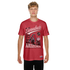 Arizona Diamondbacks New Era Oversized Throwback Distressed T-Shirt - Red T-shirts