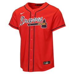 Atlanta Braves Nike Youth Alternate Replica Jersey - Red Jerseys