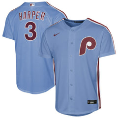 Bryce Harper Philadelphia Phillies Nike Youth Alternate Replica Jersey - Light Blue Jerseys