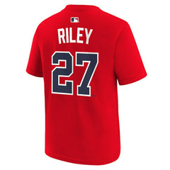 Austin Riley Atlanta Braves Nike Youth Name & Number T-Shirt - Red T-shirts