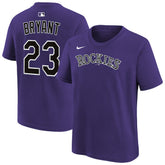 Kris Bryant Colorado Rockies Nike Youth Name & Number T-Shirt - Purple T-shirts