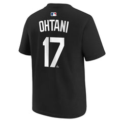 Shohei Ohtani Los Angeles Dodgers Nike Youth Name & Number T-Shirt - Black T-shirts