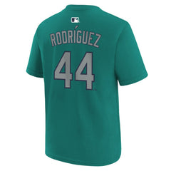 Julio Rodríguez Seattle Mariners Nike Youth Name & Number T-Shirt - Teal T-shirts