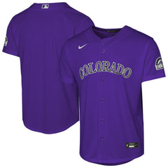 Colorado Rockies Nike Youth Alternate 2 Stadium Jersey - Purple Jerseys