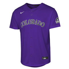 Colorado Rockies Nike Youth Alternate 2 Stadium Jersey - Purple Jerseys