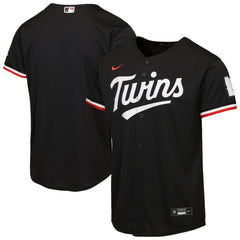 Minnesota Twins Nike Youth Alternate 2 Stadium Jersey - Black Jerseys