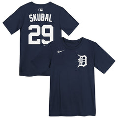 Tarik Skubal Detroit Tigers Preschool Name & Number T-Shirt - Navy T-shirts