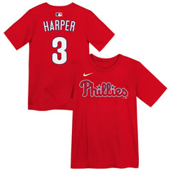Bryce Harper Philadelphia Phillies Nike Preschool Name & Number T-Shirt - Red T-shirts