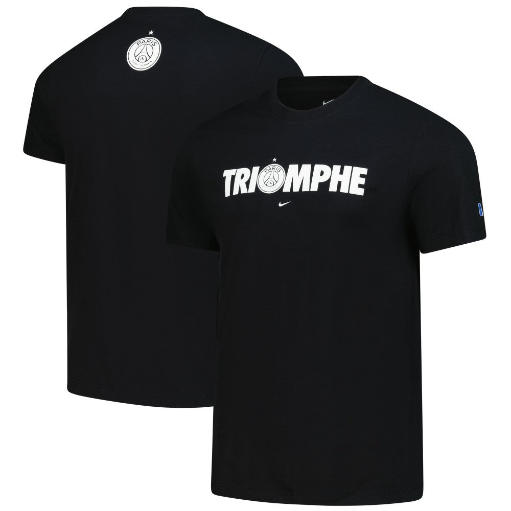 Paris Saint-Germain 2025 Champions of Europe Triomphe T-Shirt Black - Nike discount