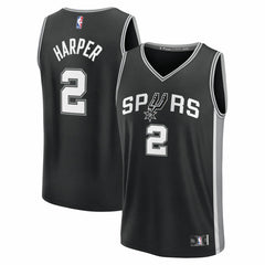 Dylan Harper San Antonio Spurs 2025 NBA Draft First Round Pick Fast Break Replica Jersey Icon Edition Black - Fanatics