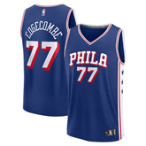 V. J. Edgecombe Philadelphia 76ers Youth 2025 NBA Draft First Round Pick Fast Break Replica Jersey Icon Edition Royal - Fanatics
