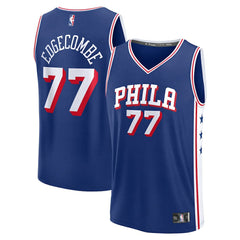 V. J. Edgecombe Philadelphia 76ers Youth 2025 NBA Draft First Round Pick Fast Break Replica Jersey Icon Edition Royal - Fanatics