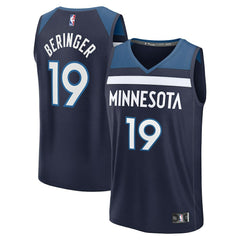 Joan Beringer Minnesota Timberwolves 2025 NBA Draft First Round Pick Fast Break Replica Jersey Icon Edition Navy - Fanatics