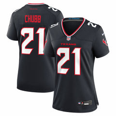 Nick Chubb Houston Texans Women's Team Game Jersey - Navy Jerseys