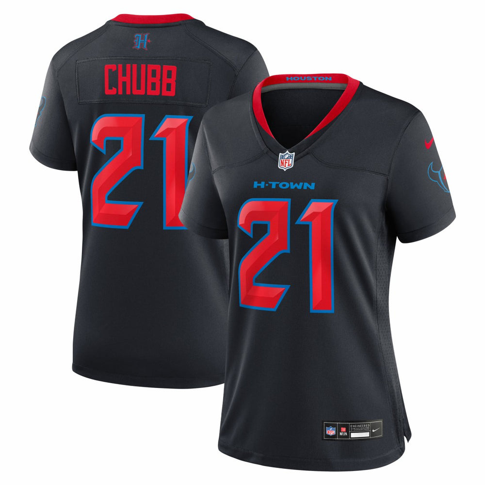 Nick Chubb Houston Texans Women's Game Jersey - Navy Jerseys