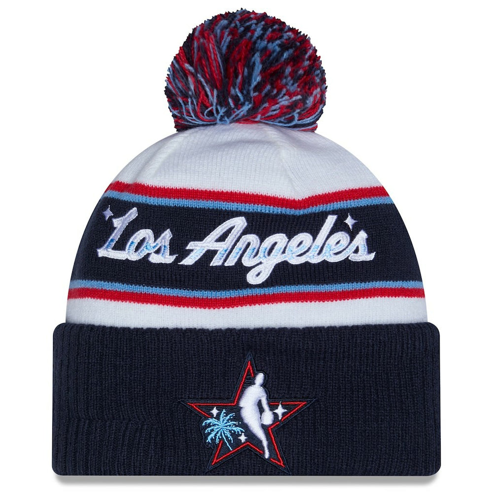 2026 NBA All-Star Game Cuffed Knit Hat with Pom White/Navy - New Era