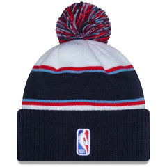 2026 NBA All-Star Game Cuffed Knit Hat with Pom White/Navy - New Era