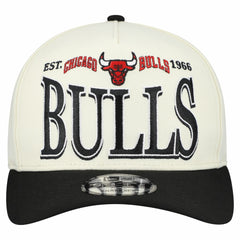 Chicago Bulls Stretched 2-Tone A-Frame 9FIFTY Adjustable Hat Cream/Black - New Era