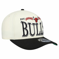 Chicago Bulls Stretched 2-Tone A-Frame 9FIFTY Adjustable Hat Cream/Black - New Era
