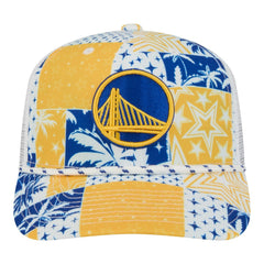 Golden State Warriors Fan Pack Tropical Pattern 9SEVENTY Adjustable Hat White - New Era
