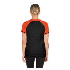 San Francisco Giants New Era Women's Gameday V-Neck T-Shirt - Black T-shirts