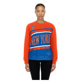 New York Mets New Era Women's Gameday Fleece Sweatshirt - Royal/Orange Sweatshirts