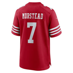 Thomas Morstead San Francisco 49ers Team Game Jersey - Scarlet Jerseys