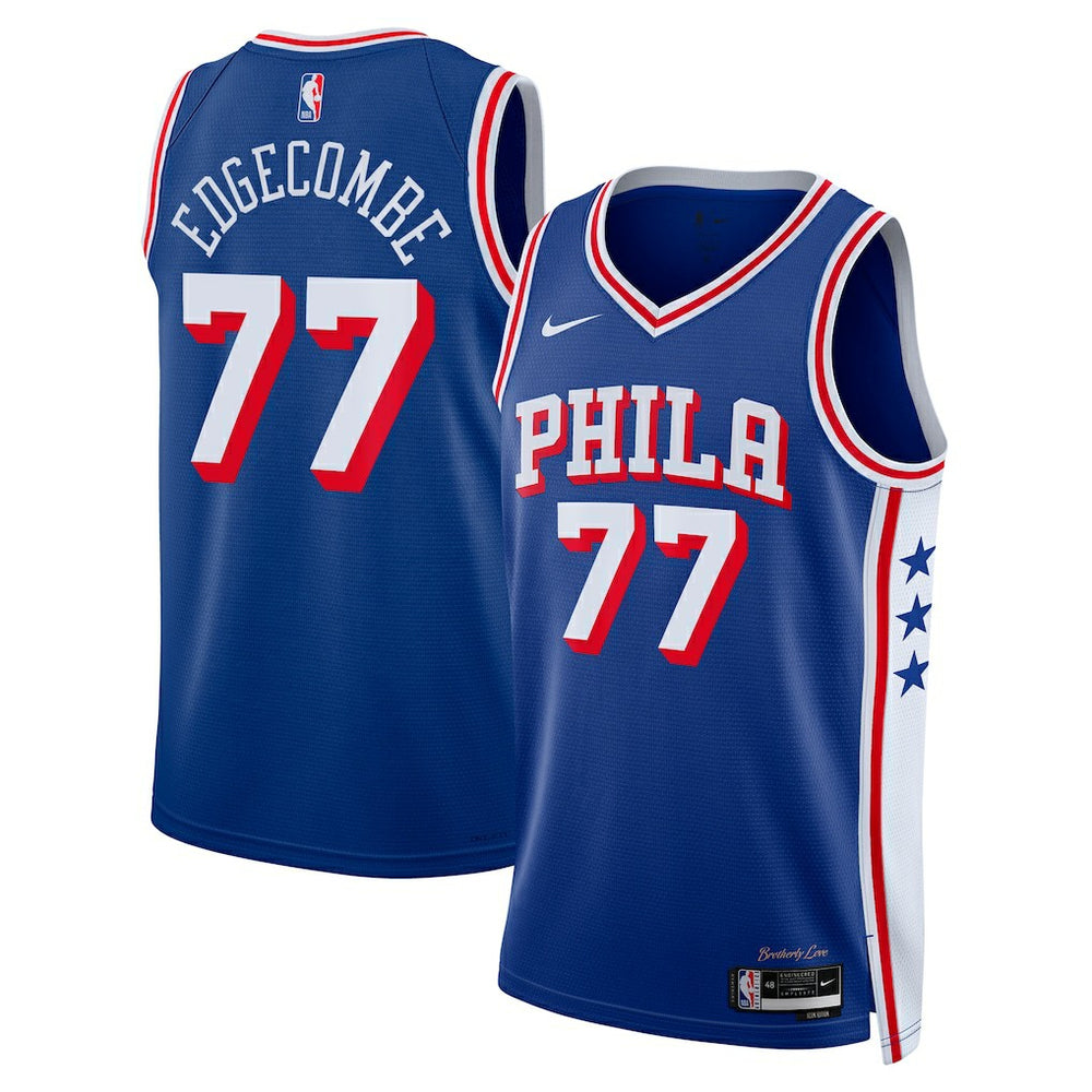 V. J. Edgecombe Philadelphia 76ers Unisex 2025 NBA Draft First Round Pick Swingman Jersey Icon Edition Royal - Nike