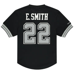 Emmitt Smith Dallas Cowboys Retired Player Name & Number Mesh Top - Black Tops