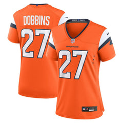 J.K. Dobbins Denver Broncos Women's Team Game Jersey - Orange Jerseys