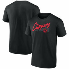 LA Clippers Color Block Slant Quick Strike T-Shirt Black