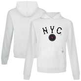 New York Mets Levelwear City Connect Relay Back Splash Pullover Hoodie - White Hoodies