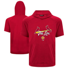 St. Louis Cardinals Levelwear City Connect Phase Back Plash Hoodie T-Shirt - Red Hoodies